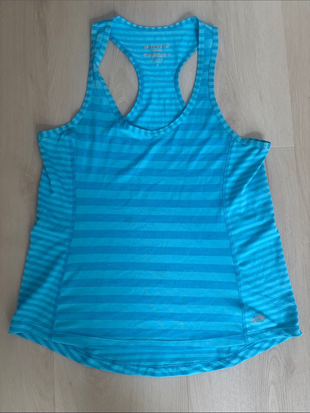 EUC Striped Racerback Tank Top - Turquoise